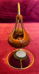 Hanging Ceramic Tea-Light Essential Oil Diffuser (Gold/Bronze)