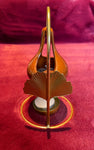 Hanging Ceramic Tea-Light Essential Oil Diffuser (Gold/Bronze)