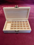 Natural Wood Essential Oil Storage Box (Small)