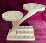 Natural Wood Essential and Carrier Oil Display Tree