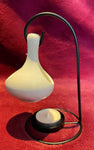 Hanging Ceramic Tea-Light Essential Oil Diffuser (White/Black)
