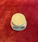Mini Round Tea-Light Essential Oil Burner (White)